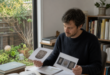 Psychic Traditions Across Cultures: From Shamans to Modern Mediums Researcher comparing museum records and historical sources at a modest home desk